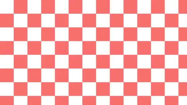 Red White Checkers Checkerboard Gingham Aesthetic Checkered Background Illustration Perfect — Fotografia de Stock