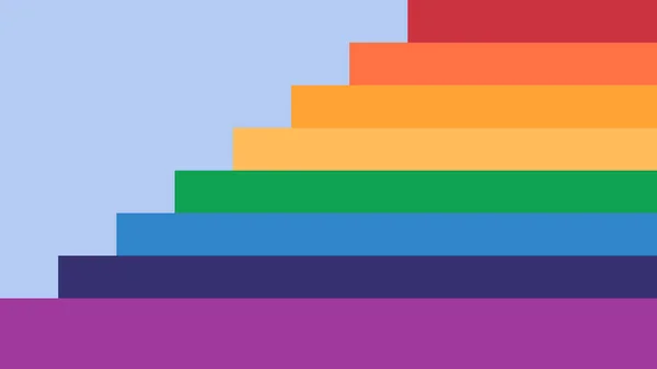 Cute Colorful Rainbow Frame Backdrop Illustration Perfect Wallpaper Backdrop Postcard — Stok Vektör