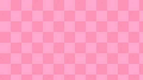 Pink Checkers Gingham Plaid Aesthetic Checkerboard Pattern Wallpaper Illustration Perfect — Stock fotografie