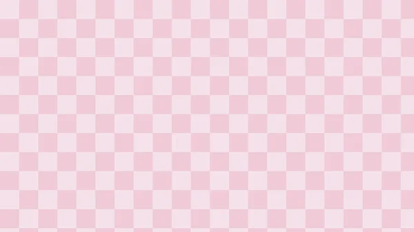 Χαριτωμένο Μικρό Παστέλ Ροζ Πούλια Gingham Καρό Αισθητική Checkerboard Μοτίβο — Διανυσματικό Αρχείο