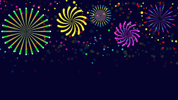 Colorful Firework Festival Celebration Illustration Background Perfect Wallpaper Backdrop Postcard — Stockfoto
