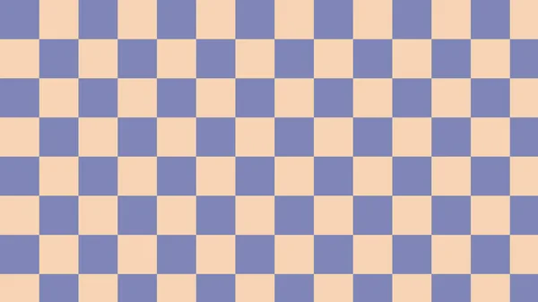 Cute Pastel Purple Yellow Checkers Gingham Plaid Checkerboard Pattern Aesthetic — Image vectorielle