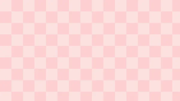 Cute Pastel Pink Checkers Gingham Plaid Aesthetic Checkerboard Wallpaper Illustration — Foto de Stock