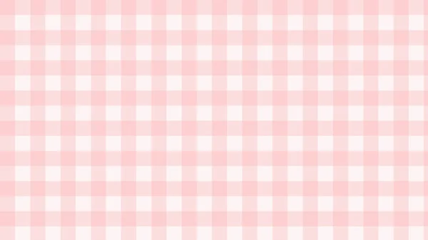 Schattig Pastel Roze Gingham Dammen Plaid Esthetisch Dambord Wallpaper Illustratie — Stockfoto