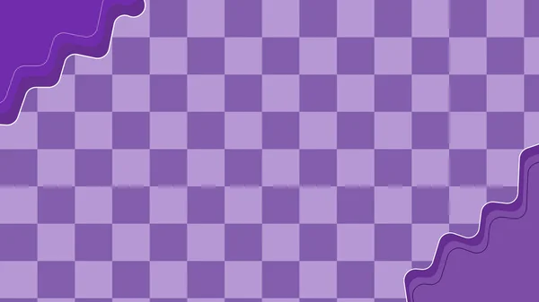 Aesthetic Cute Purple Violet Checkers Checkerboard Gingham Plaid Tartan Pattern — Image vectorielle