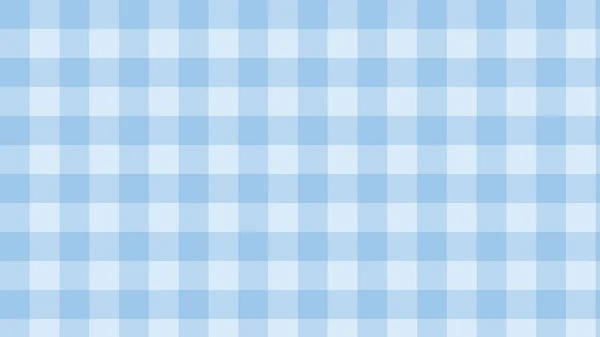 Cute Blue Big Gingham Checkers Plaid Aesthetic Checkerboard Wallpaper Illustration — Stock Photo, Image