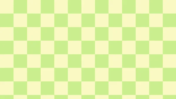 Aesthetic Light Green Checkers Gingham Plaid Checkered Checkerboard Wallpaper Illustration — Stockfoto