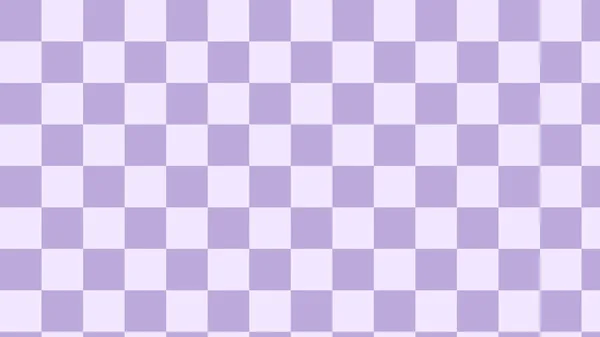 Aesthetic Purple Checkers Gingham Plaid Checkered Checkerboard Wallpaper Illustration Perfect — Stockvektor