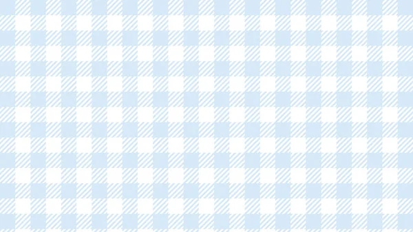 Aesthetic Pastel Blue Tartan Gingham Plaid Checkers Checkered Pattern Wallpaper — 스톡 벡터