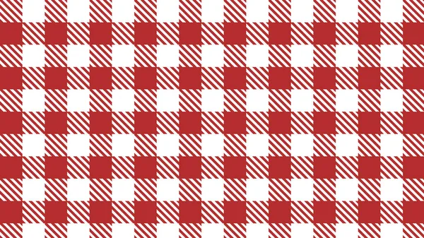 Aesthetic Red Small Tartan Gingham Plaid Checkers Checkered Pattern Wallpaper — Vetor de Stock