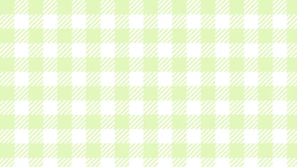 Aesthetic Soft Pastel Green Tartan Gingham Plaid Checkers Pattern Wallpaper — 图库矢量图片