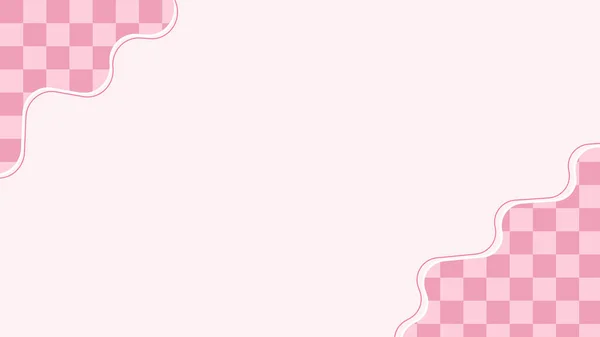 Aesthetic Minimal Cute Pastel Pink Wallpaper Abstract Checkers Checkerboard Decoration —  Fotos de Stock