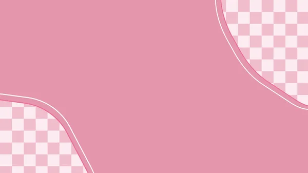 Aesthetic Minimal Cute Pink Checkers Checkerboard Decoration Backdrop Illustration Perfect — Stockfoto