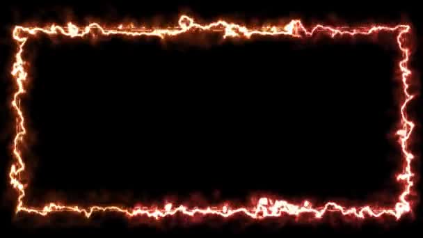 Abstract Loop Animation Red Fire Flame Inferno Electric Line Glowing — Vídeo de Stock