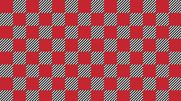Aesthetic Red Black Gingham Tartan Checkers Plaid Checkerboard Texture Background — Fotografia de Stock