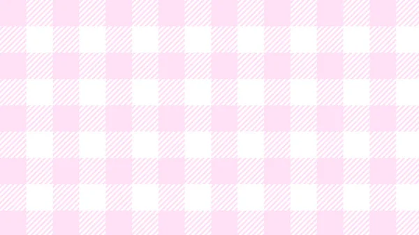 Aesthetic Cute Pastel Pink Gingham Tartan Checkers Plaid Checkerboard Texture — Stock Photo, Image