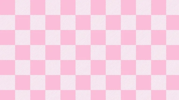 Милий Маленький Пастельний Рожевий Тартановий Шашки Гінгем Плетений Шаховий Фон — стокове фото