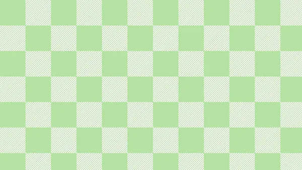 Cute Light Green Tartan Checkers Gingham Plaid Checkerboard Background Illustration — 图库矢量图片