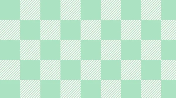 Cute Small Pastel Green Tartan Checkers Gingham Plaid Checkerboard Background — 图库矢量图片