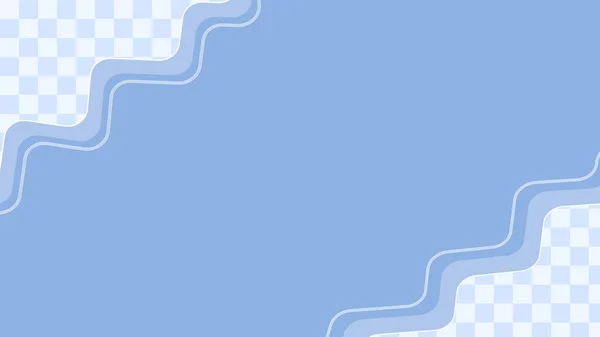Aesthetic Cute Pastel Blue Checkers Abstract Minimal Wallpaper Illustration Perfect — Vector de stock