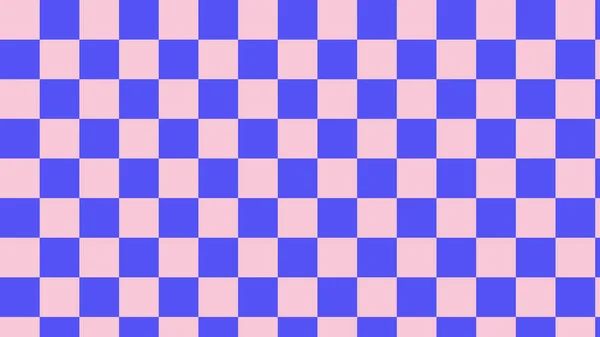 Aesthetic Blue Pink Checkerboard Gingham Checkers Wallpaper Illustration Perfect Wallpaper — Stock fotografie