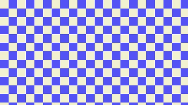 Aesthetic Small Yellow Blue Checkerboard Gingham Checkers Wallpaper Illustration Perfect — Photo