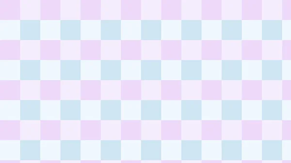 Aesthetic Purple Blue Checkers Gingham Plaid Checkerboard Wallpaper Illustration Perfect — Image vectorielle