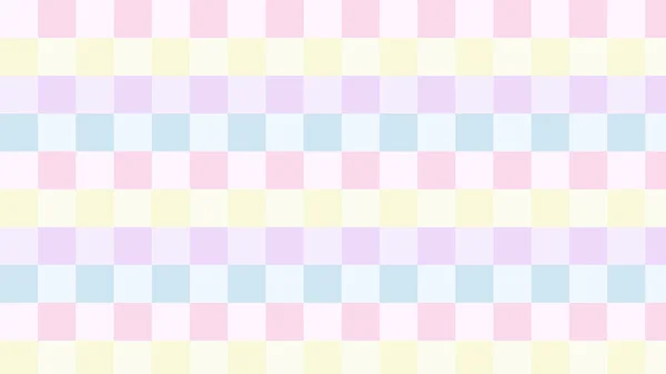 Aesthetic Multi Color Checkers Gingham Plaid Checkerboard Wallpaper Illustration Perfect — 스톡 벡터