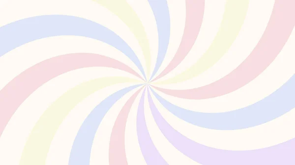 Pastel Spin Spiral Sunburst Wallpaper Illustration Perfect Wallpaper Backdrop Postcard — Stock vektor