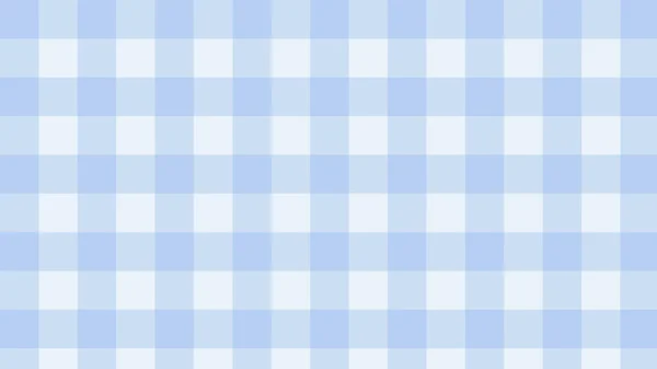 Cute Pastel Big Blue Gingham Checkers Plaid Checkerboard Backdrop Illustration — Stock Photo, Image