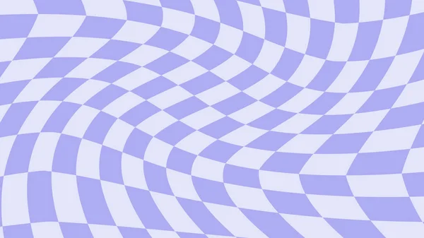 Abstrait Esthétique Pastel Violet Damier Distordu Illustration Fond Dames Parfait — Image vectorielle