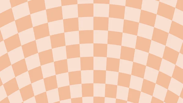 Ästhetische Orange Schachbrett Schachfiguren Hintergrund Illustration Perfekt Für Tapeten Hintergrund — Stockvektor