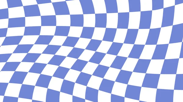 Estetické Modré Bílé Pokřivené Šachovnice Dámské Tapety Ilustrace Ideální Pro — Stock fotografie
