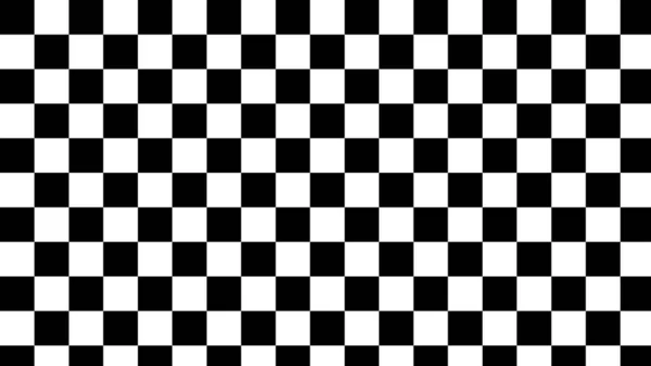 Αισθητική Ρετρό Μικρό Μαύρο Και Άσπρο Checkerboard Gingham Πούλια Καρό — Διανυσματικό Αρχείο