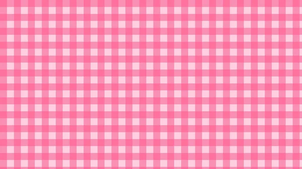 Estetik Retro Küçük Pembe Gingham Dama Tahtası Dama Tahtası Ekoseli — Stok Vektör