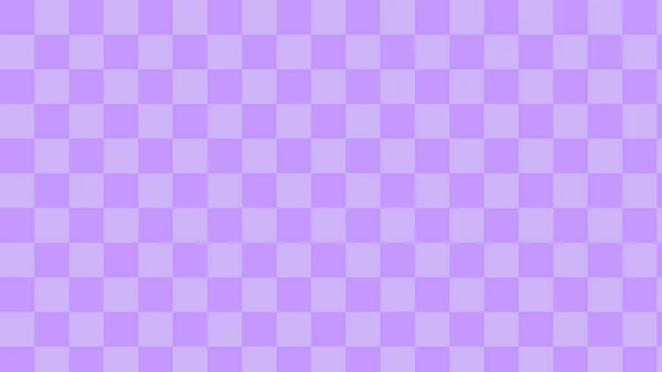 Aesthetic Retro Purple Checkerboard Gingham Checkers Plaid Checkered Wallpaper Perfect — Stock Vector