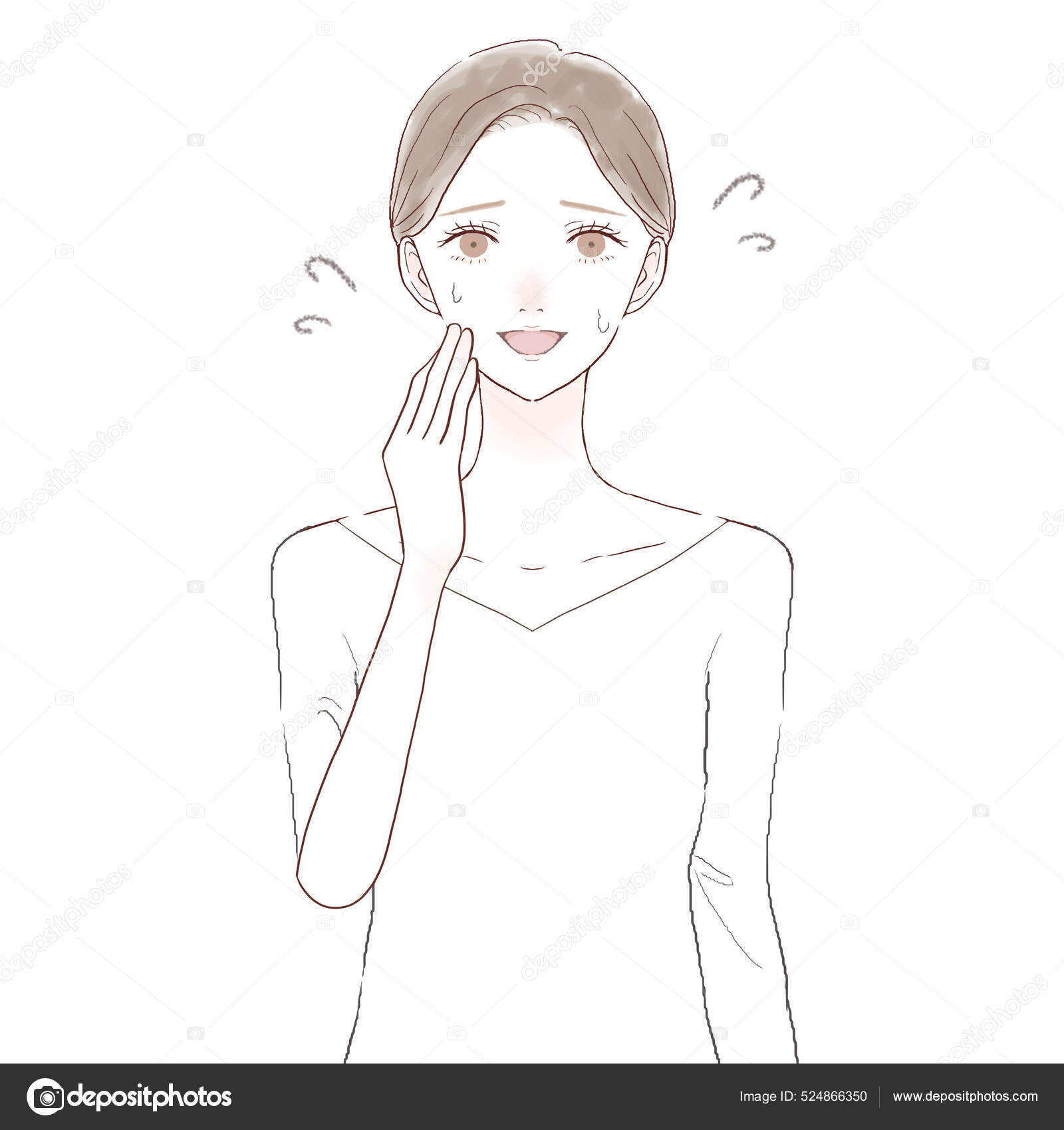 渋い顔 Vector Art Stock Images Depositphotos