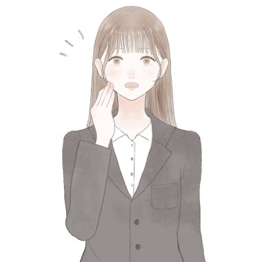 Şaşırmış takım elbiseli kadın. Beyaz arkaplanda.