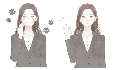 Virüs bulaşmış bir kadından önce ve sonra..