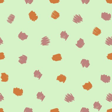 Soyut noktalar ve vuruşlarla yay gibi pürüzsüz desen. Tişört, tekstil ve parmak izleri için mükemmel. Dekor ve tasarım için el çizimi vektör çizimi.