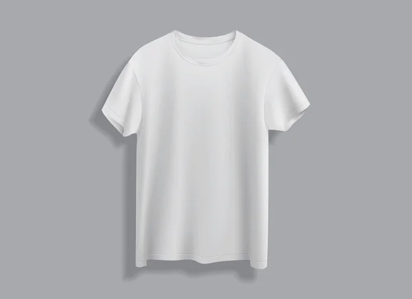 Beyaz Arkaplan Görünüm Vektöründe Izole Edilmiş Beyaz Shirt Telifsiz Stok Illüstrasyonlar