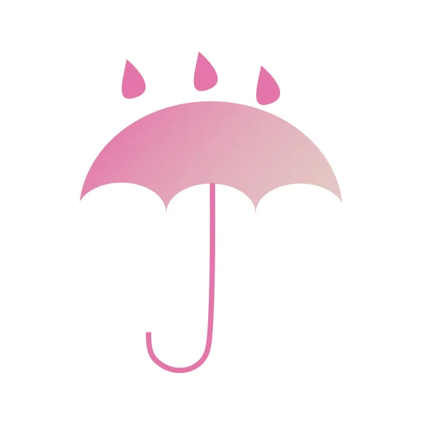 Růžový Deštník Vektoru — Stockový vektor