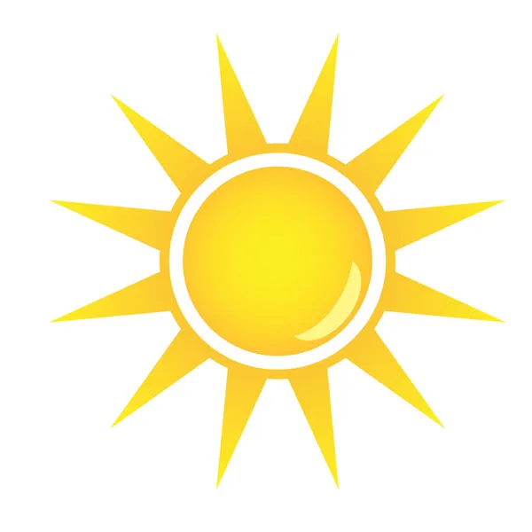Ikona Slunečního Počasí Vektoru — Stockový vektor