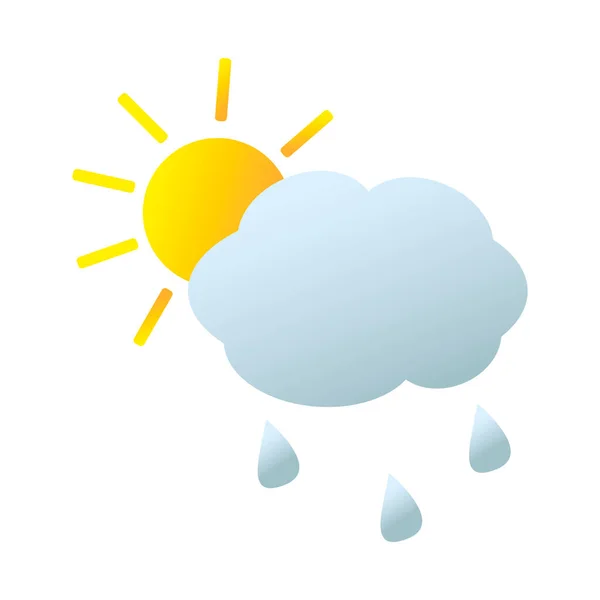 Cloudy Weather Icon — Stock Vector