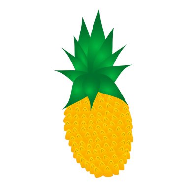   Vektör içinde bir ananas simgesi 