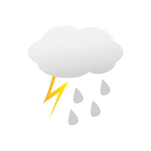 Regen Storm Icoon Vector Voor Personen — Stockvector