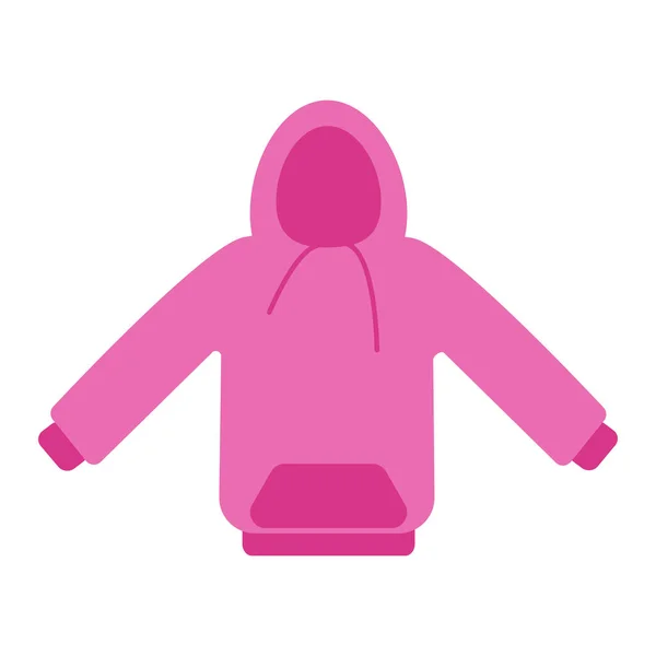 Ein Rosafarbenes Hoodie Symbol Vektor Illustration Folge — Stockvektor