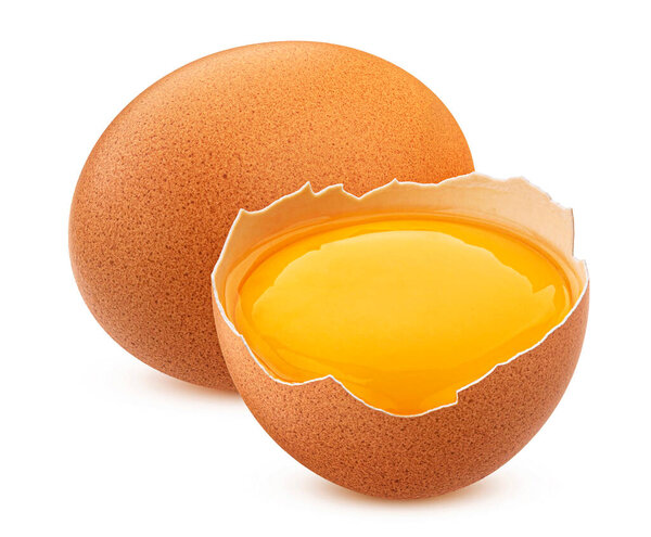 Egg isolated on white background