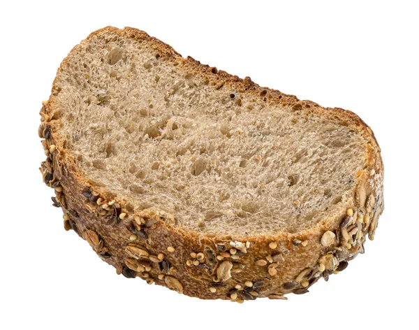 Pâine izolată pe fundal alb — Fotografie, imagine de stoc