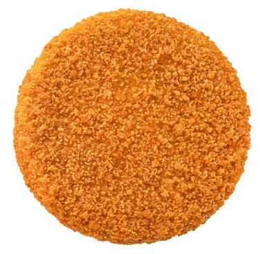 Beyaz arka plan üzerinde izole fishcake burger